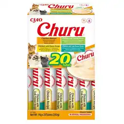 Pets Place Inaba Churu Puree Multipack - Kattensnack - Kip 20x14 g aanbieding