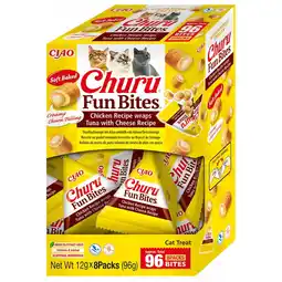Pets Place Inaba Churu Fun Bites Chicken Wraps - Kattensnack - Tonijn Kaas 12x8 g aanbieding