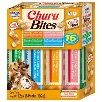 Pets Place Inaba Churu Bites Multipack - Hondensnacks - Kip 16x12 g aanbieding