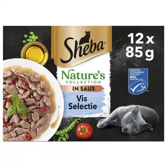 Pets Place Sheba Natures Collection In Gelei Mix Selectie Maaltijdzakjes - Kattenvoer - Vis 12x85 g aanbieding