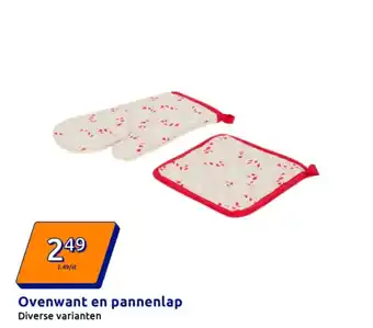 Action Ovenwant en pannenlap aanbieding