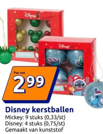 Action Disney kerstballen aanbieding