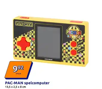 Action PAC-MAN spelcomputer aanbieding