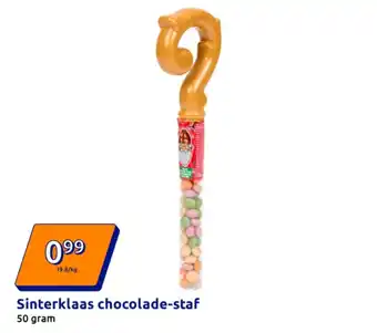 Action Sinterklaas chocolade-staf aanbieding