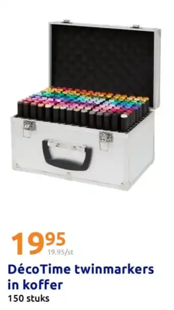 Action Déco Time twinmarkers in koffer aanbieding