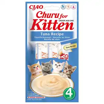 Pets Place Inaba Churu Kitten - Kattensnack - Tonijn 4x14 g aanbieding