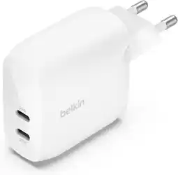 Amazon DUAL 30W USB-C WALL CHARGER PD 60W WHT aanbieding