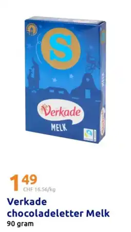 Action Verkade chocoladeletter Melk aanbieding