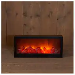 Pets Place Anna's Collection Sfeerhaard Led - Kerstverlichting - 45x10x20 cm Zwart aanbieding