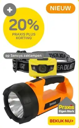 Praxis Op Sencys zaklampen aanbieding