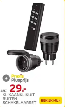 Praxis Klikaanklikuit buiten-schakelaarset aanbieding
