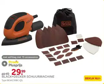 Praxis Black+decker schuurmachine aanbieding