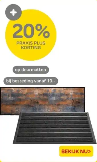Praxis Op deurmatten aanbieding