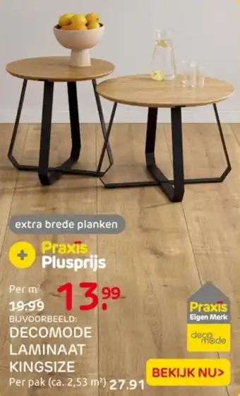 Praxis Decomode laminaat kingsize aanbieding