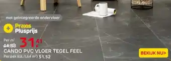 Praxis Cando pvc vloer tegel feel aanbieding