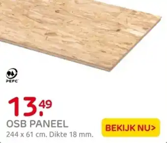 Praxis OSB Paneel aanbieding