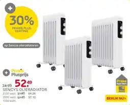 Praxis Sencys olieradiator aanbieding