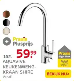 Praxis Aquavive keukenmengkraan shire aanbieding