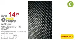 Praxis Maclean geluidsisolatie plaat aanbieding