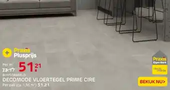 Praxis Decomode vloertegel prime cire aanbieding