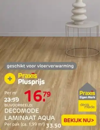 Praxis Decomode laminaat aqua aanbieding