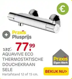 Praxis Aquavive eco thermostatische douchekraan aanbieding