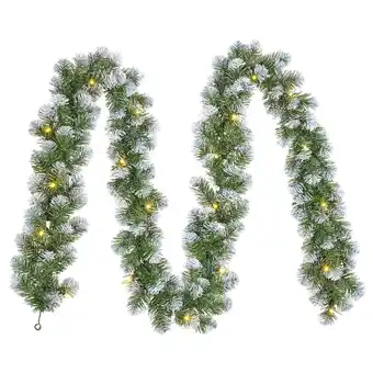 Pets Place Black Box Trees Slinger Frosted Led 20 Lamps - Kunstgroen - Ø20x270 cm Groen Tips 140 aanbieding