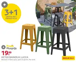 Praxis Keter barkruk lucca aanbieding
