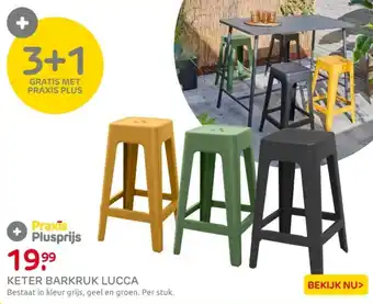 Praxis Keter barkruk lucca aanbieding