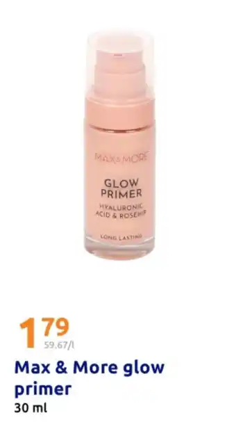 Action Max & More glow primer aanbieding