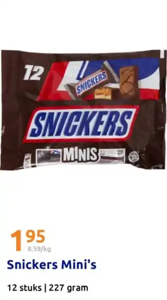 Action Snickers Mini's aanbieding