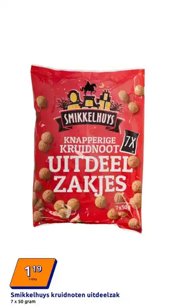 Action Smikkelhuys kruidnoten uitdeelzak aanbieding