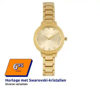 Action Horloge met Swarovski-kristallen aanbieding