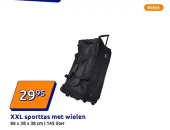 Action XXL sporttas met wielen aanbieding