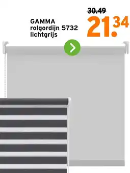 GAMMA GAMMA rolgordijn 5732 lichtgrijs aanbieding