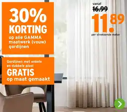 GAMMA Op alle GAMMA maatwerk vouw gordijnen aanbieding