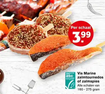 Hoogvliet Vis Marine zalmtournedos of zalmspies 275gram aanbieding