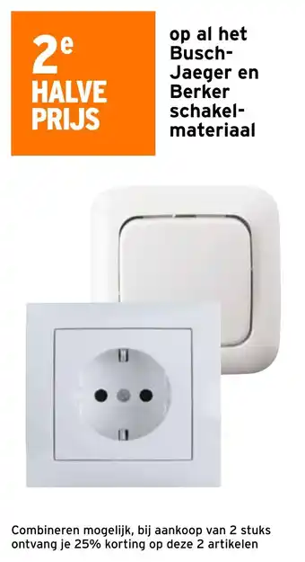 GAMMA Op al het Busch Jaeger en Berker schakelmateriaal aanbieding