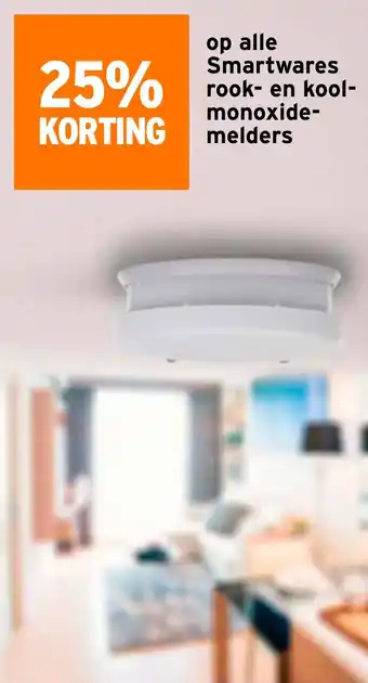 GAMMA Op alle Smartwares rook en koolmonoxidemelders aanbieding