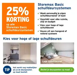 GAMMA Op alle Storemax Basic schuifdeursystemen aanbieding