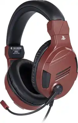 Bol.com Bigben Stereo Gaming Headset V3 - PS5 & PS4 - Rood aanbieding