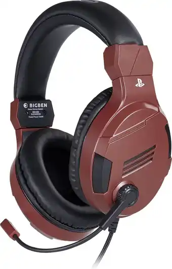 Bol.com Bigben Stereo Gaming Headset V3 - PS5 & PS4 - Rood aanbieding
