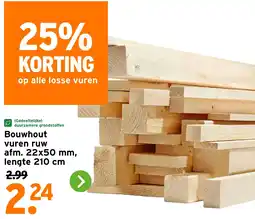 GAMMA Bouwhout vuren ruw aanbieding