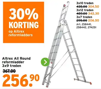 GAMMA Altrex All Round reformladder 3x9 treden aanbieding