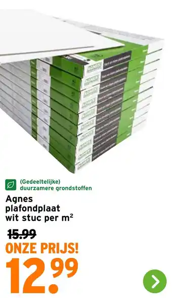 GAMMA Agnes plafondplaat wit stuc aanbieding