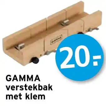 GAMMA GAMMA verstekbak met klem aanbieding