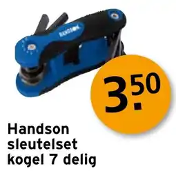 GAMMA Handson sleutelset kogel 7 delig aanbieding