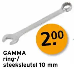 GAMMA GAMMA ring-/ steeksleutel 10 mm aanbieding