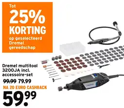 GAMMA Dremel multitool 3200JA incl. accessoire-set aanbieding