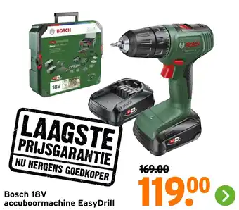 GAMMA Bosch 18V accuboormachine EasyDrill aanbieding